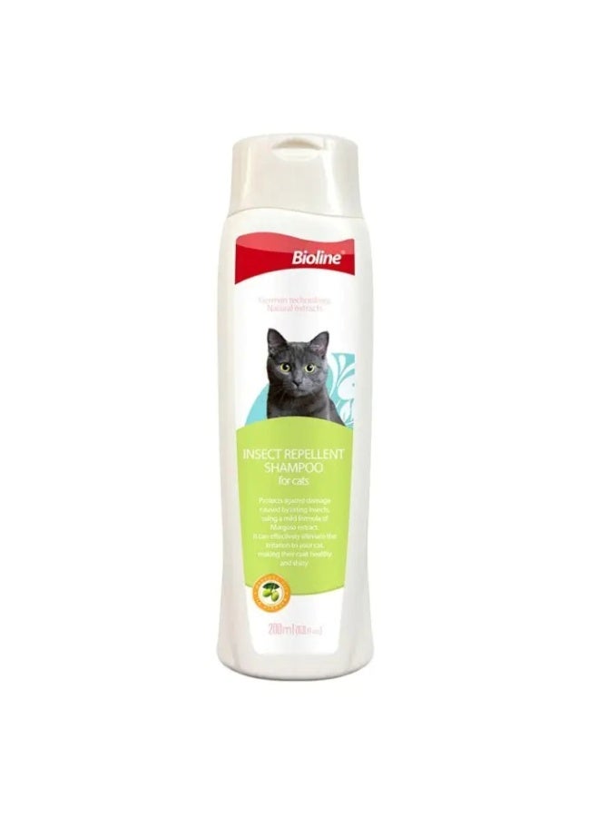 Bioline Insect Repellant Shampoo for Cats – 200ml - Image 1